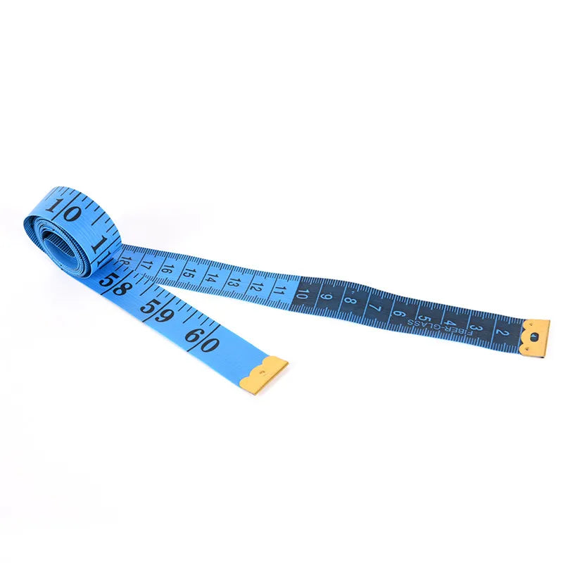 Hot 150cm/60" Body Measuring Ruler Sewing Tailor Tape Measure Soft Flat Sewing Ruler Meter Sewing Measuring Tape Random Color