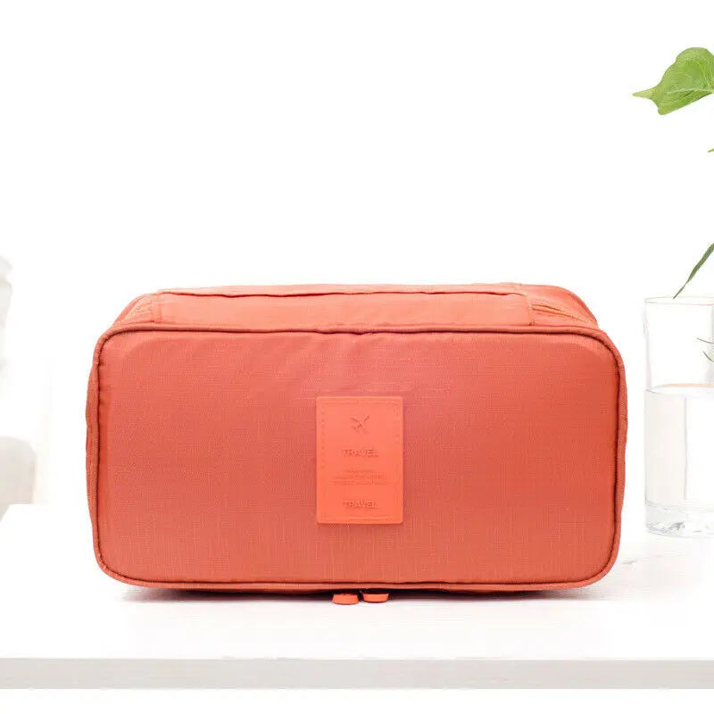 Women Waterproof Oxford Bra Underwear Socks Packing Cube Storage Bag Portable Solid Travel Luggage Organizer