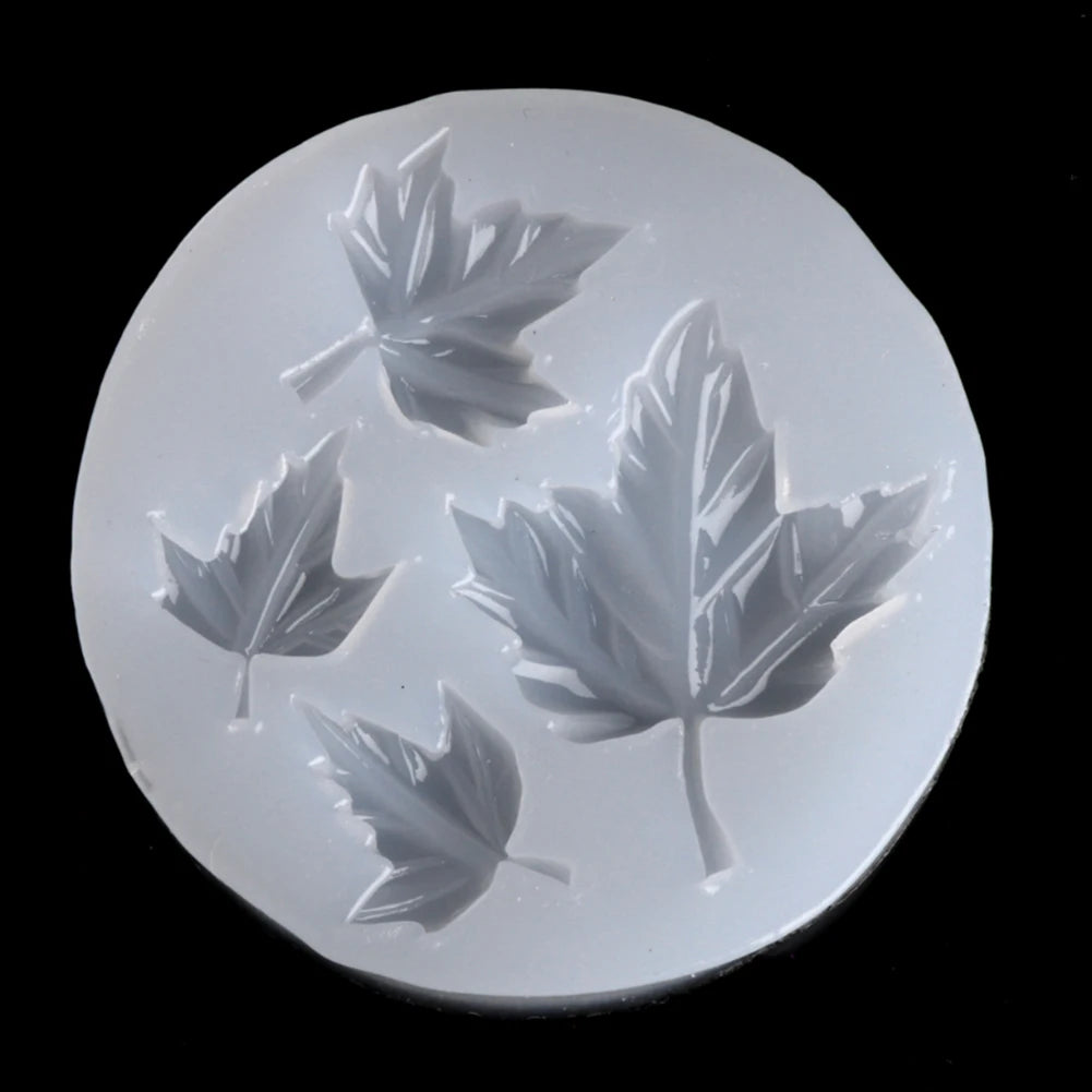 Maple Leaf Jewelry Making DIY Epoxy Resin Mould Silicone Mold Necklace Pendant 4 styles Craft Silicone Transparent Mold