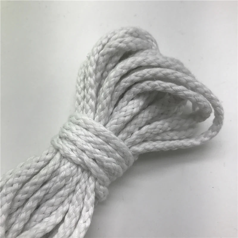 5yards/lot 6mm Cotton Rope Craft Decorative Twisted Cord Rope For Handmade Decoration