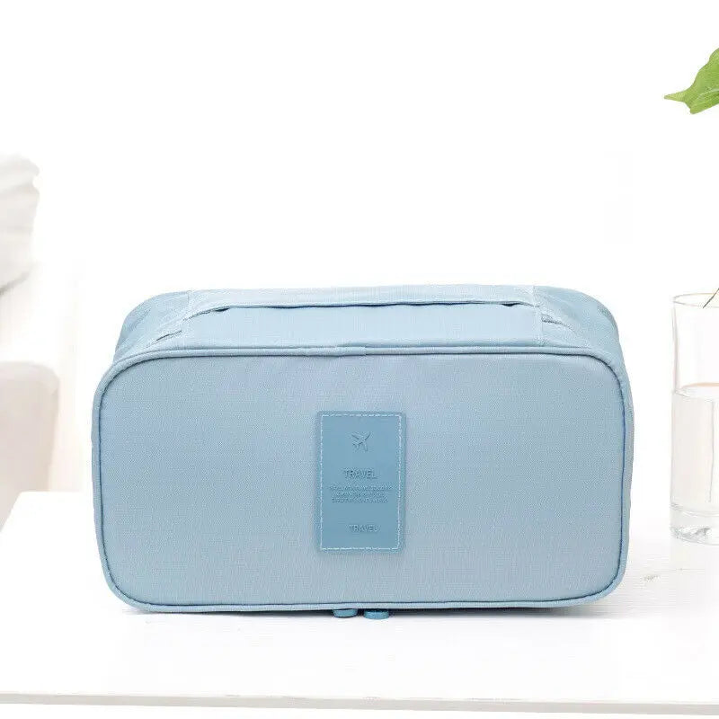 Women Waterproof Oxford Bra Underwear Socks Packing Cube Storage Bag Portable Solid Travel Luggage Organizer