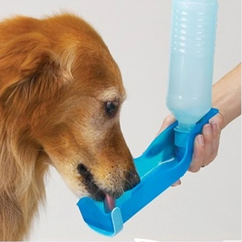 250/500ml Pet Dog Water Bottle Feeder With Bowl Plastic Portable Water Bottle Pets Outdoor Travel Pet Drinking Water Feeders
