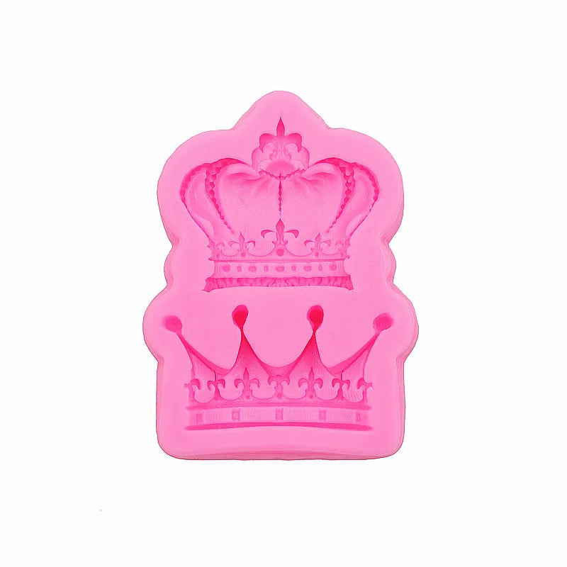 Gadgets Fondant Molds Set of 2 Crowns Silicone Mold Fondant Topping Sugar paste Chocolate Decoration BEST QUALITY