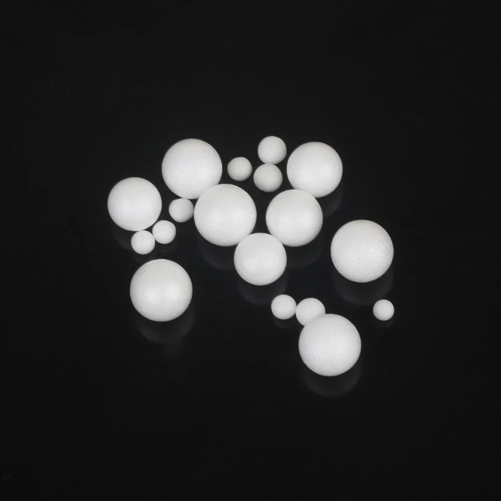 2-4mm/5-10mm Polystyrene Styrofoam Balls Hanging Xmas Tree Ornaments Craft Bubble Ball Christmas Decoration For Home