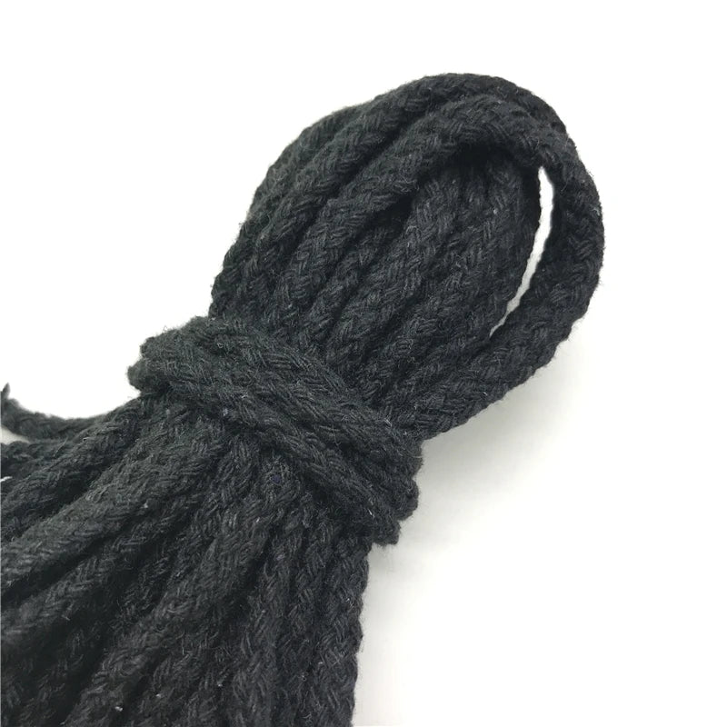 5yards/lot 6mm Cotton Rope Craft Decorative Twisted Cord Rope For Handmade Decoration