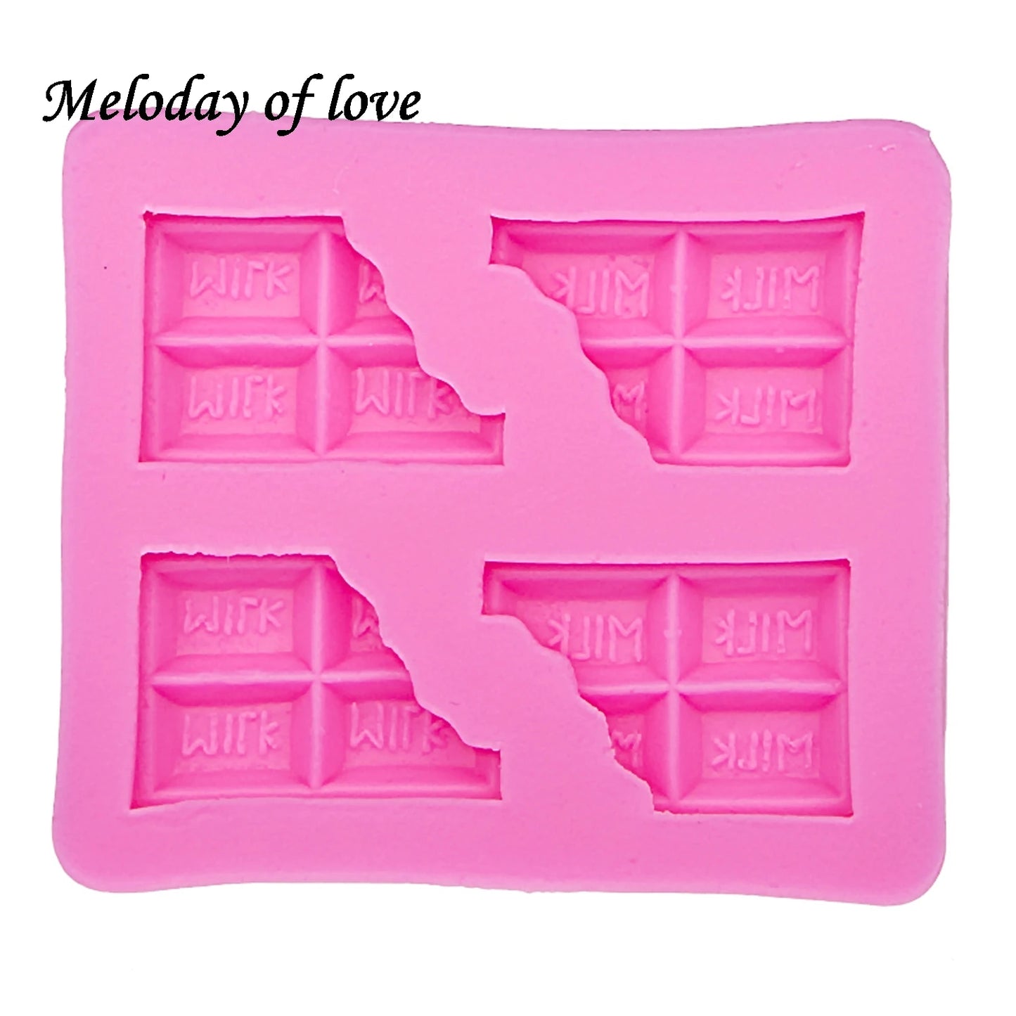 Milk letter chocolate Candles Resin Clay Butter Cookie DIY fondant baking cake decorating tools silicone mold T0014