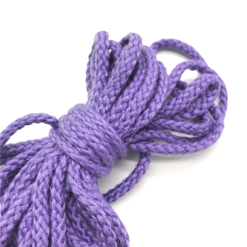 5yards/lot 6mm Cotton Rope Craft Decorative Twisted Cord Rope For Handmade Decoration