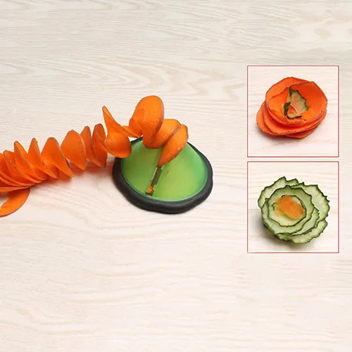 Wholesale Vegetable Fruit Sharpener Peeler Carrot Cucumber Spiral Slicer Kitchen Cutter 7KGJ