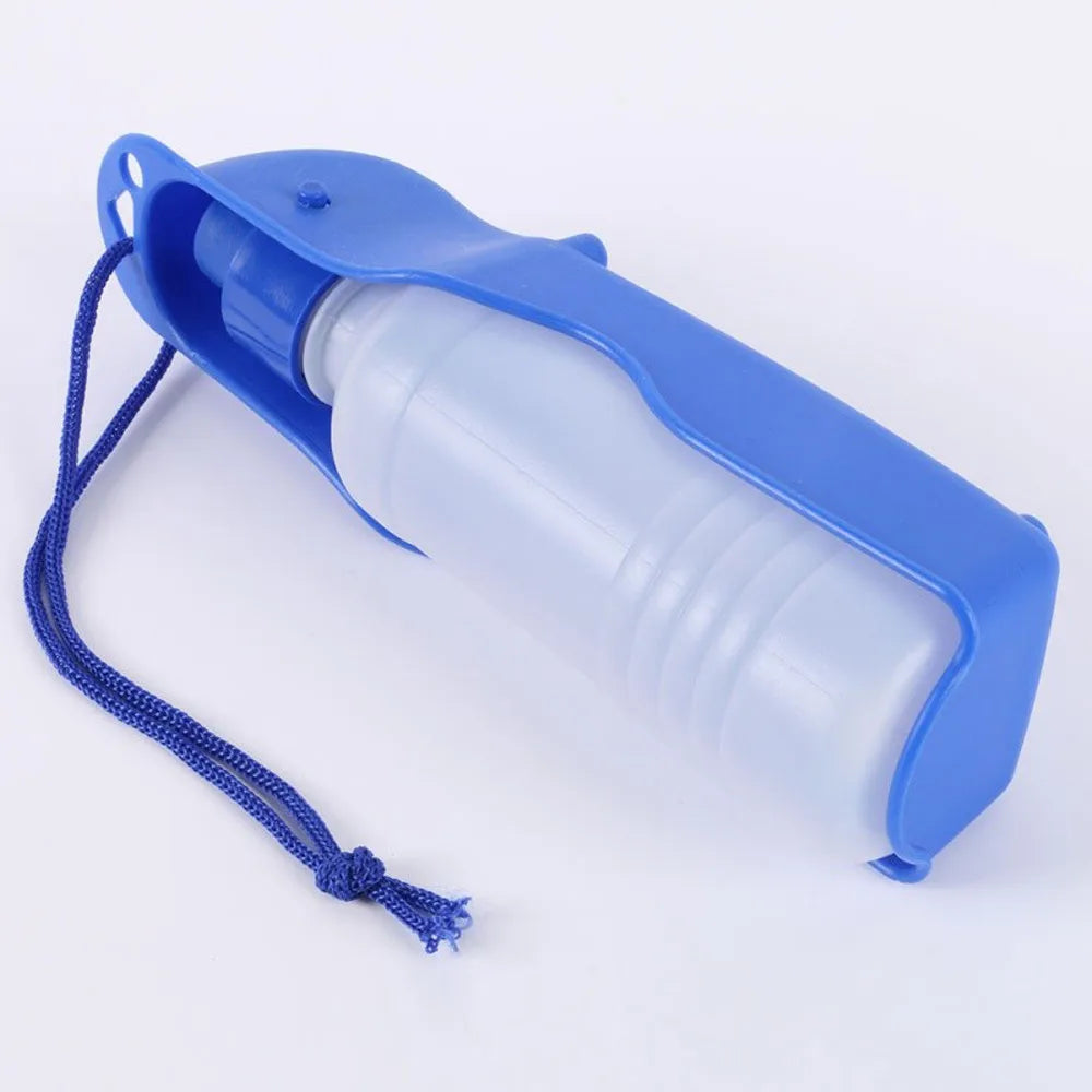 250/500ml Pet Dog Water Bottle Feeder With Bowl Plastic Portable Water Bottle Pets Outdoor Travel Pet Drinking Water Feeders