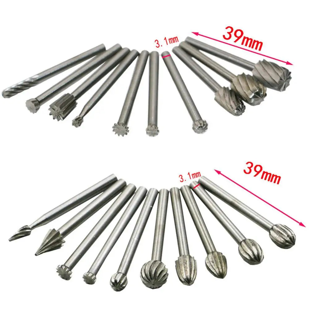 High Speed HSS Routing Router Bits Burr Rotary Tools Suit Dremel & Rotary Tool Engraving Wood Working Tools Attachment