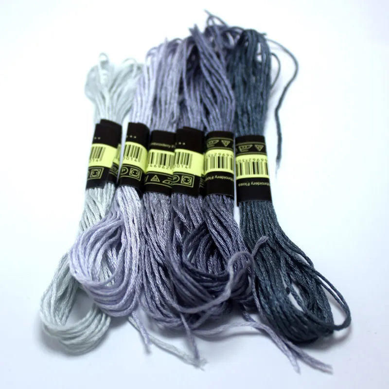 4 meters Weave bracelets thread The Unique Style 6 Embroidery Thread Floss Sewing Skeins Craft Dofferent Gradient Color