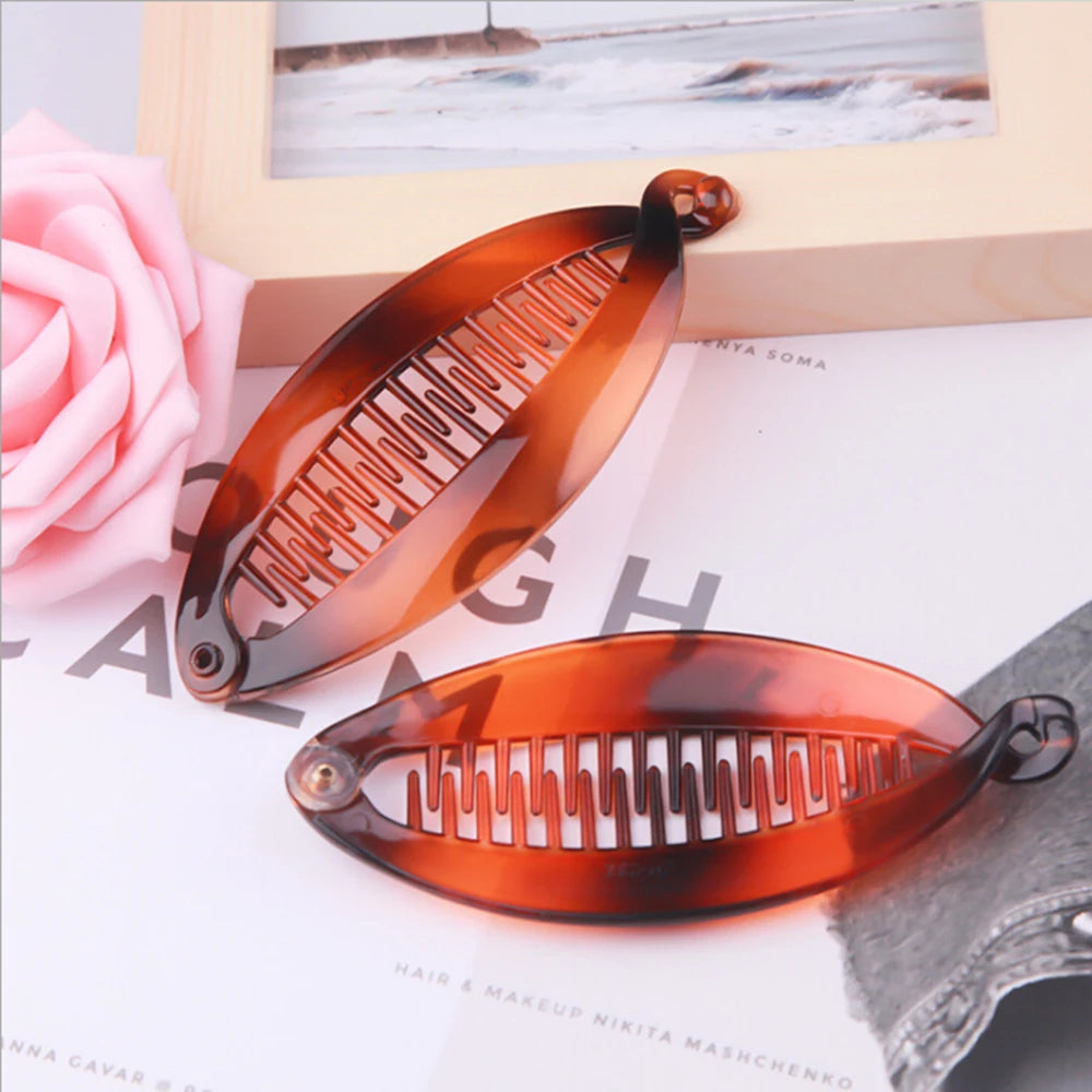 1 PC Fish Shape Hair Claw Clips Hair Jewelry Banana Barrettes Hairpins Hair Accessories For Women Clips Clamp Hair Styling Tools