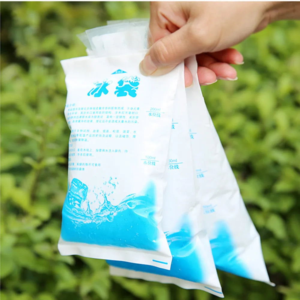 10Pcs/set Reusable Eco PE Water-filled Ice Packs To Keep Fresh Cool Down Gel Ice Packs Express Food Seafood Thickened Cold Packs