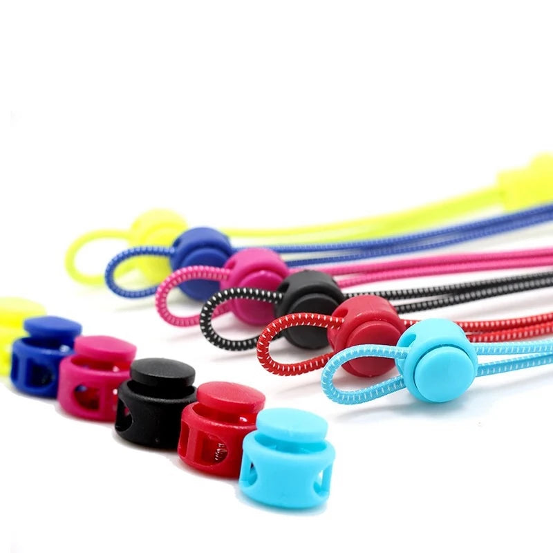 1pair Lazy Laces Sneaker ShoeLaces Elastic Shoe Laces Shoe accessories lacets Shoestrings Running/Jogging/Triathlone