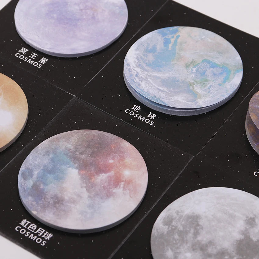 1PC To The Universe Memo Notepad Notebook Memo Pad Self Adhesive Sticky Notes Bookmark Gift Stationery