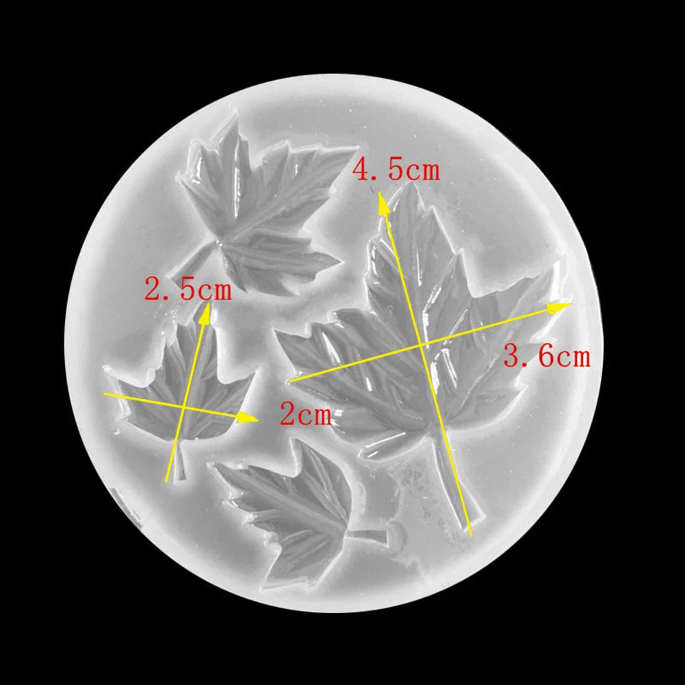 Maple Leaf Jewelry Making DIY Epoxy Resin Mould Silicone Mold Necklace Pendant 4 styles Craft Silicone Transparent Mold