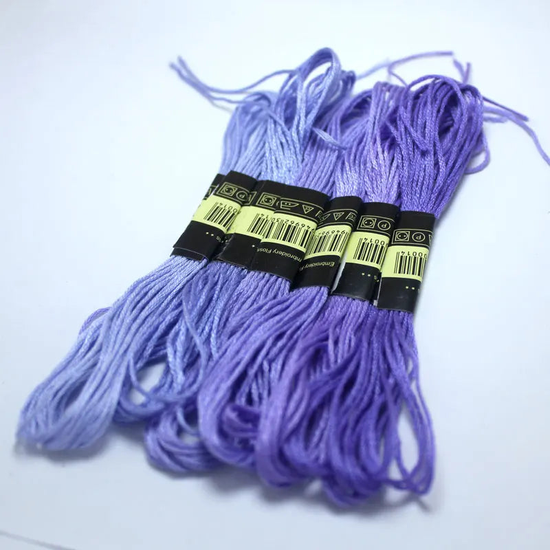 4 meters Weave bracelets thread The Unique Style 6 Embroidery Thread Floss Sewing Skeins Craft Dofferent Gradient Color