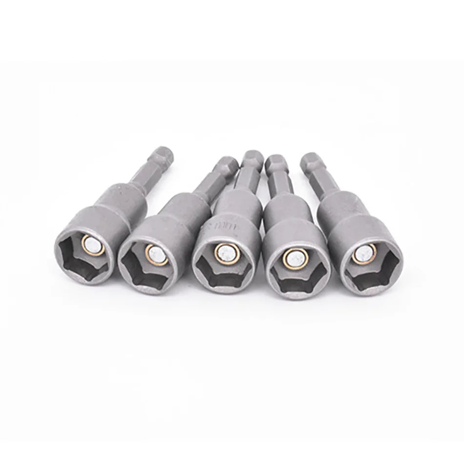 1pc Quick Release Magnetic Screwdriver Bit Converter 6mm-19mm Bit Holder 1/4" Hex Sleeve Shank Electric Holders Transform Joint