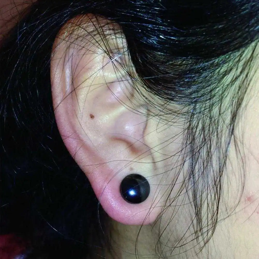 Weight Loss Earrings Black Magnetic Acupuncture Point Earring Bio Magnet Slimming Stimulating Acupoints Health Acupressure 1pair