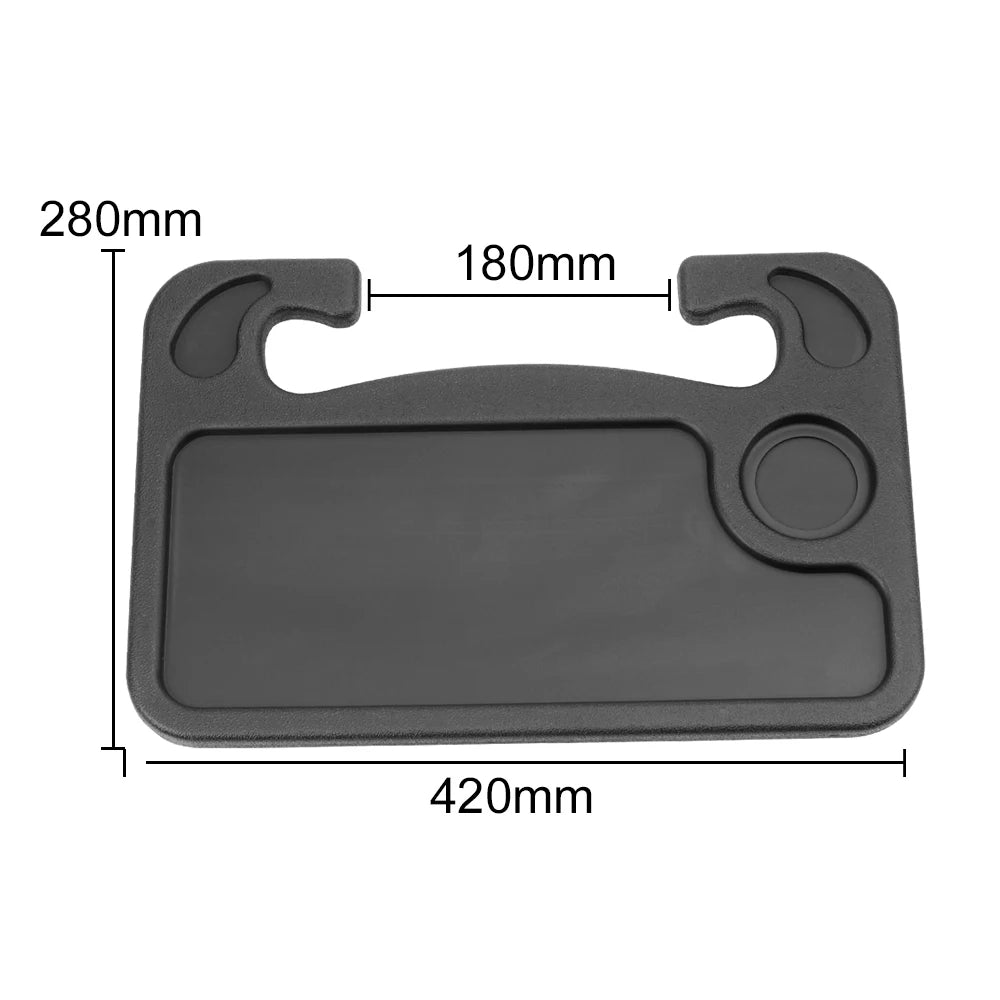 Car Steering Wheel Tray Mini Table Work Computer Desk Drink Coffea Stand Food Laptop Holder Interior Auto Accessories Storage