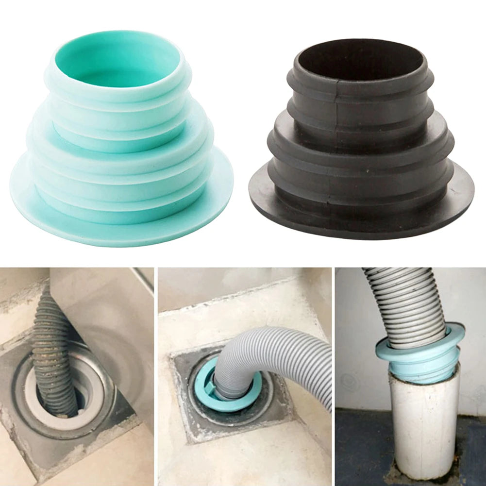 1Pcs Plastic Deodorant Wash Machine Pipe Connector Tools Sealing Plug Trap Anti-odor Telescopic Sewer Pipe Accessories