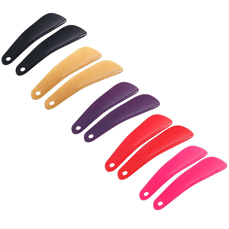 2Pcs Spoon Shape Shoe Horns Shoe Lifter Professional Shoehorn Flexible Shoe Lifter 16cm Plastic Shoe Horn
