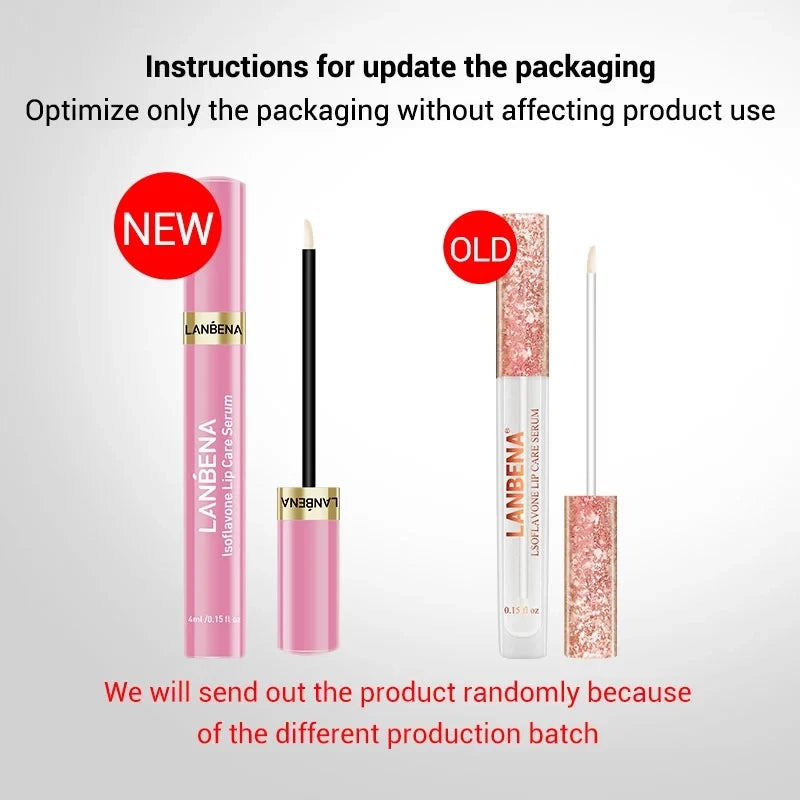 LANBENA Lip Care Serum Lip Plumper Repairing Reduce Lip Mask Fine Lines Increase Moisturizing Lip Elasticity Beauty