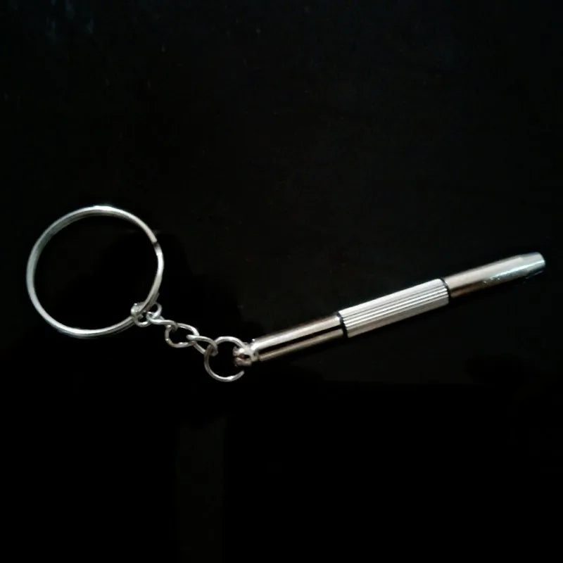 Eyeglass Screwdriver Kit Keychain Portable Stainless 3 in 1 Sunglass Watch Repair Useful Multi Function Nut Driver Hand Tools