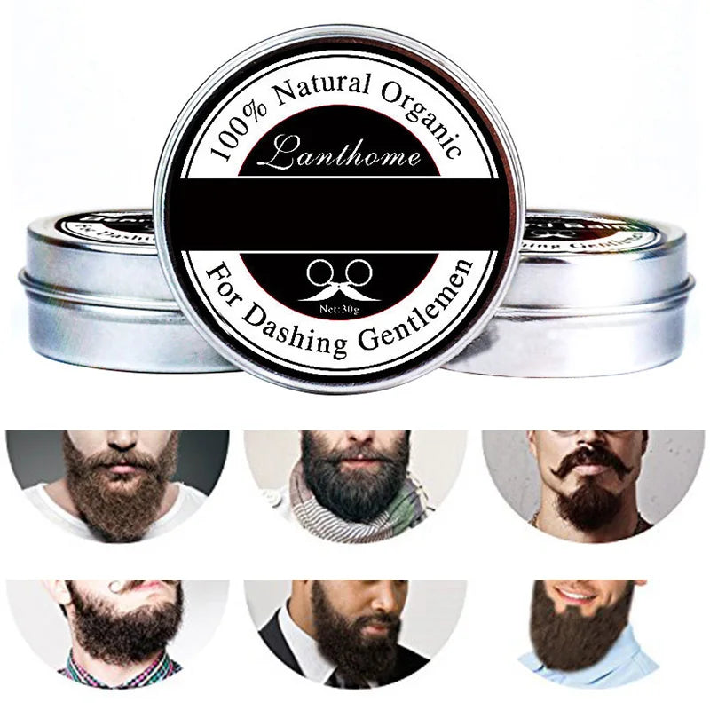 Natural Moisturizing Beard Balm Beard Growth Conditioner Balm Organic Moustache Conditioner Beard Wax For Beard Styling TSLM1