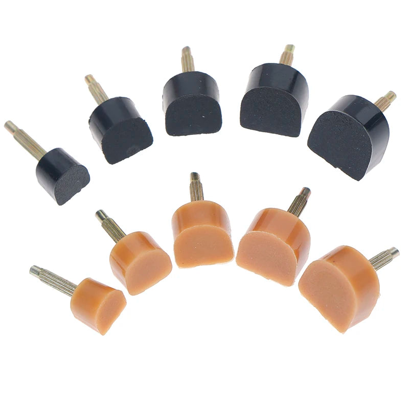 10pcs Women Shoes High Heel Repair Tips Pins High Heel Tips Taps Dowel Lifts Replacement Heel Stoppers Protect 5pairs
