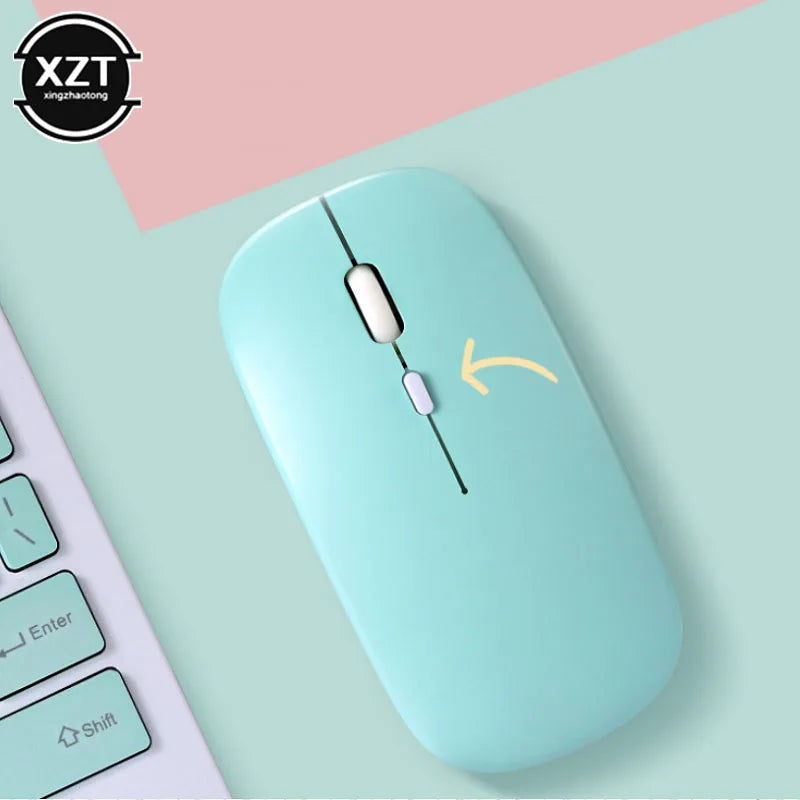 Wireless Mouse Rechargeable RGB Bluetooth Mouse For Laptop Wireless Computer Silent Mouse Led Ergonomic PC Macbook Gaming Mouse