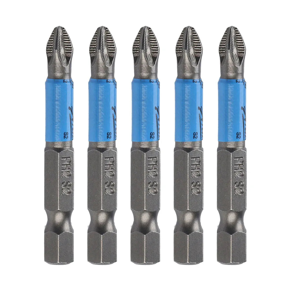 50mm PH2 S2 Cross Bit Drill Head Screwdriver Bits Anti Slip Electric Hex Shank Screwdriver Drill Bit Hand Tools