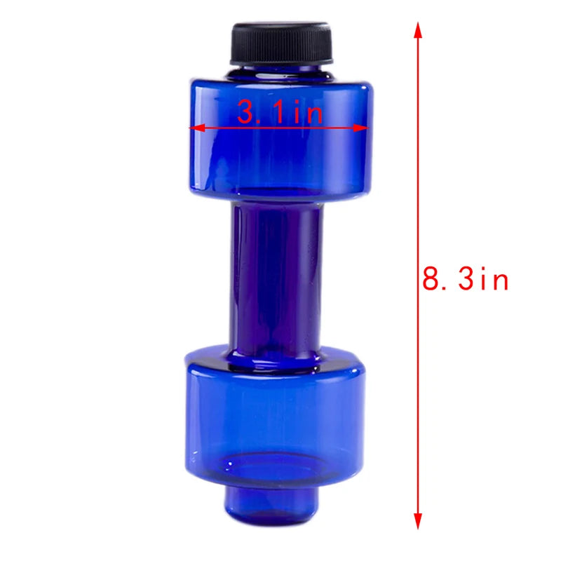 4 Colors Sports Water Bottles 550ml Leakproof Portable Unbreakable My Sports Plastic Bottle Shaker BPA Fitness Dumbbell Unisex