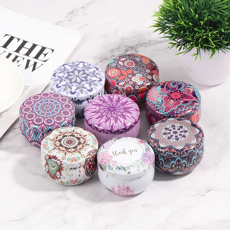 Drum-shaped Jewelry Candy Cookie Box Festive Party Supplies Rose Tea Pot Tin Box Small Fresh Home Garden Personality Jewelry Box