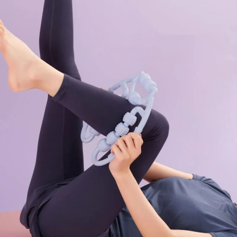 Annular Leg Clamp Roller Massager Thin Thigh Artifact Reduction Muscles Student Female Yoga Beauty Back Tighten Arms Equipment