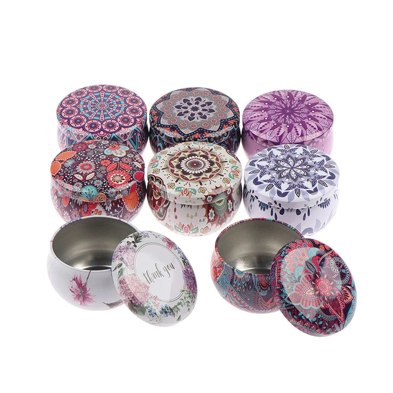 Drum-shaped Jewelry Candy Cookie Box Festive Party Supplies Rose Tea Pot Tin Box Small Fresh Home Garden Personality Jewelry Box