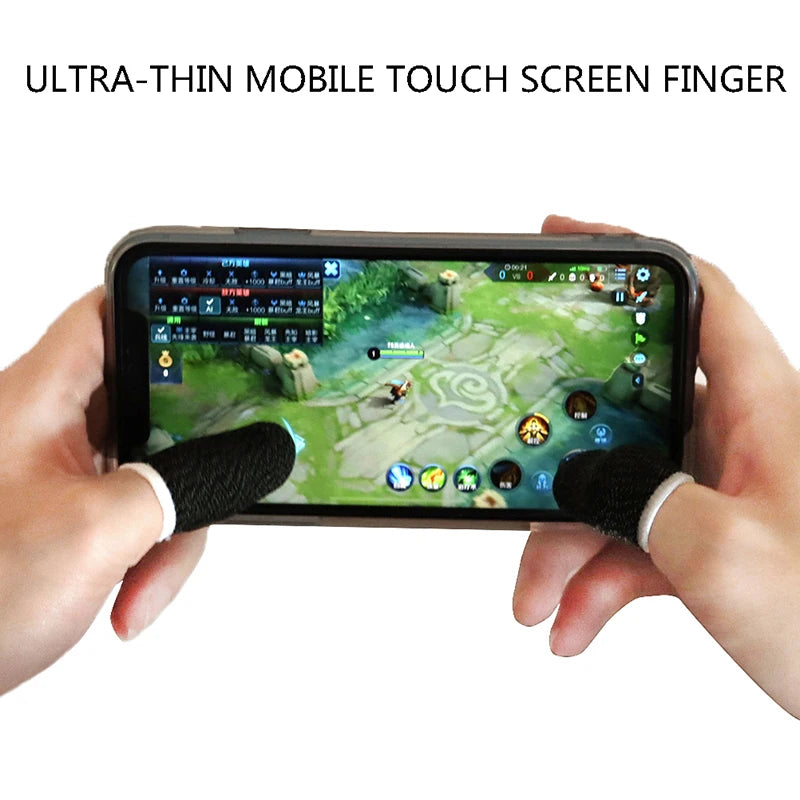 2pcs/6Pcs Mobile Game Sweat-proof Fingers Gloves Touch Screen Thumbs Finger Sleeve