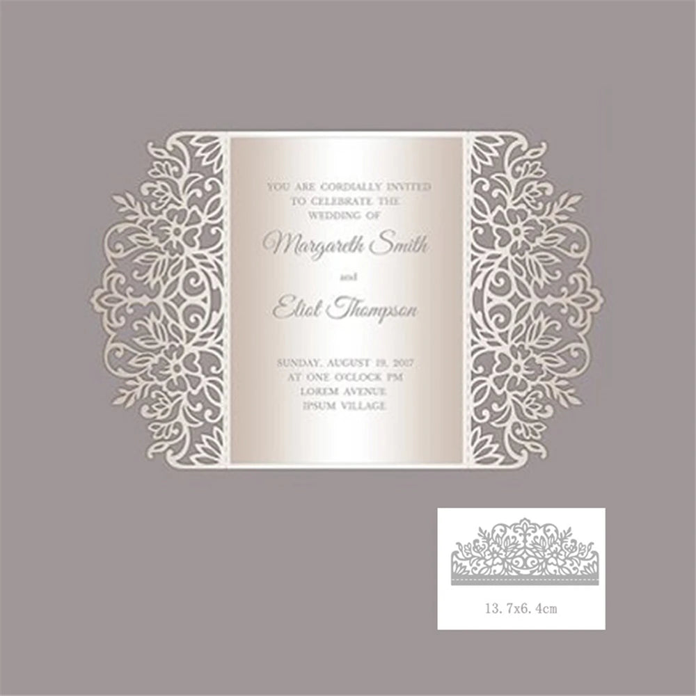 Wedding Invitation Cutting Die Scrapbooking Craft Metal Die Cut for DIY Paper Cards Making Love Home Decorative 2021 Diy Arts