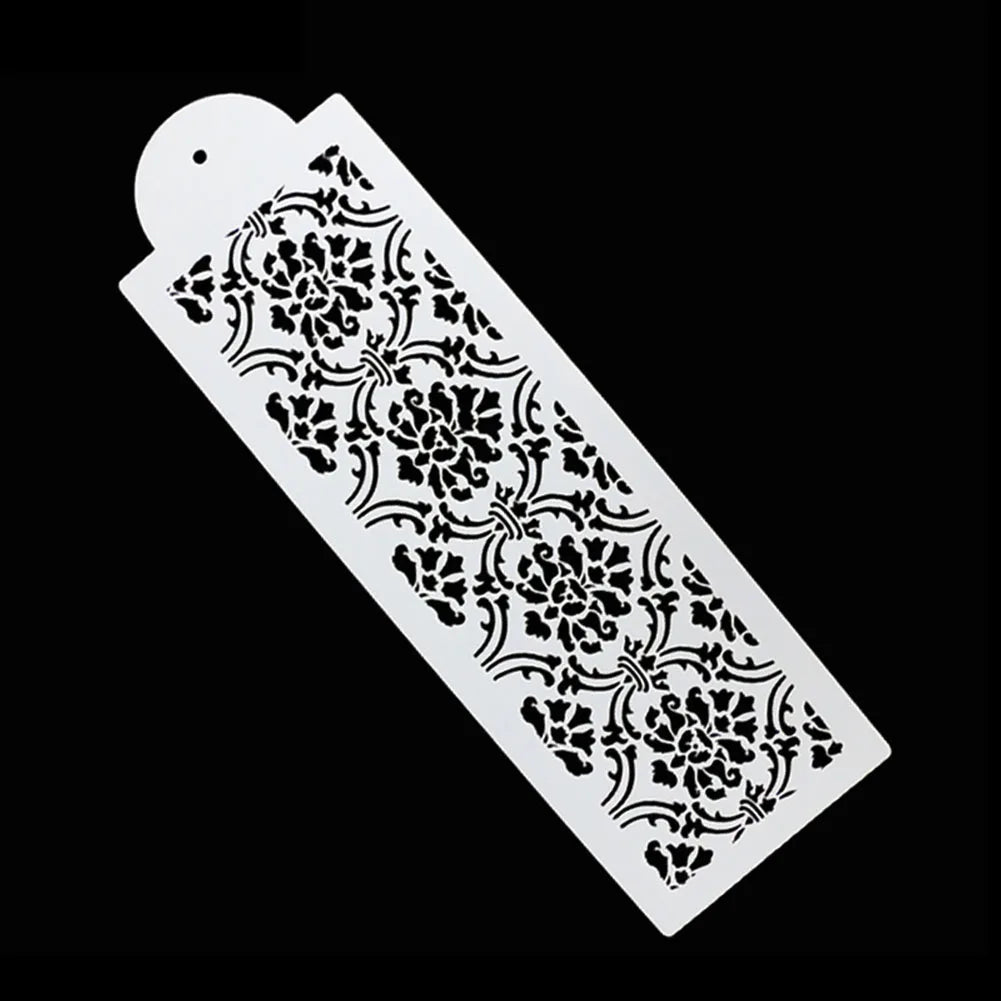 3Pcs/Set Hollow Lace Plastic Stencil Fondant Cake Decorating Tools Border Lace Icing Sugarcrafts Mold Mousse Brim Baking Moulds