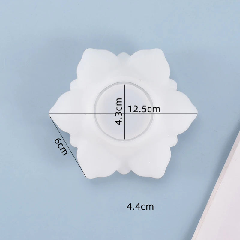 Lotus Storage Silicone Mold Big Flower Trinket Dish Blossom Ashtray Mold Floral Large Tray Making Flower Mold Epoxy Resin Crafts