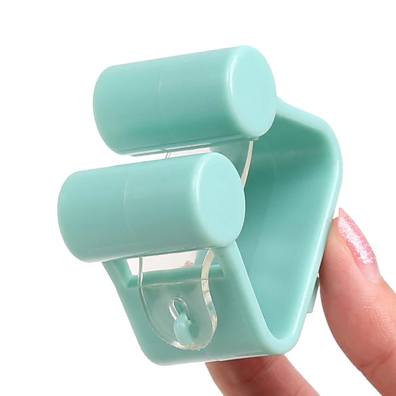 7x7cm Wall-mounted Mop Sturdy Household Bathroom Hook Rack Strong Suction Nailless Seamless Storage Broom Mop Rack TSLM1