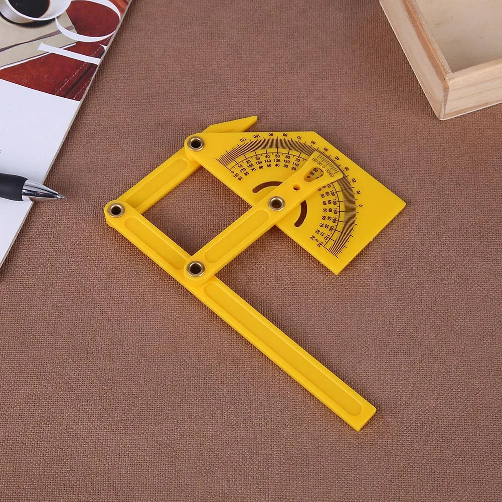 Angle Ruler Protractor Corner Angle Finder Carpentry Tools 0° To 180° Protractors For Woodworking Plastic Angles Conveyor Tool