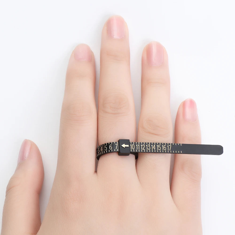 Ring sizer Measure Finger Coil Ring Sizing Tool UK/US/EU/JP Size Measurements Ring Sizer Gauge Tools Jewelry Accessory Newest