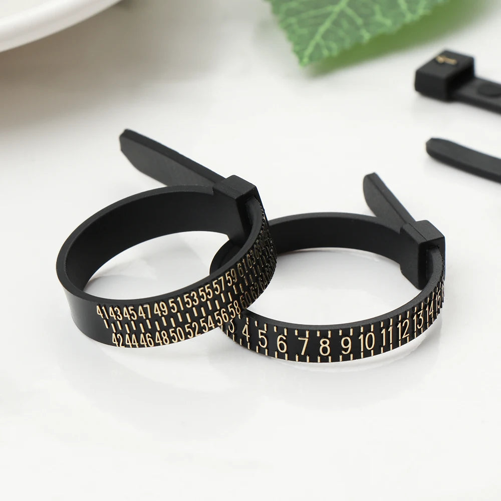 Ring sizer Measure Finger Coil Ring Sizing Tool UK/US/EU/JP Size Measurements Ring Sizer Gauge Tools Jewelry Accessory Newest
