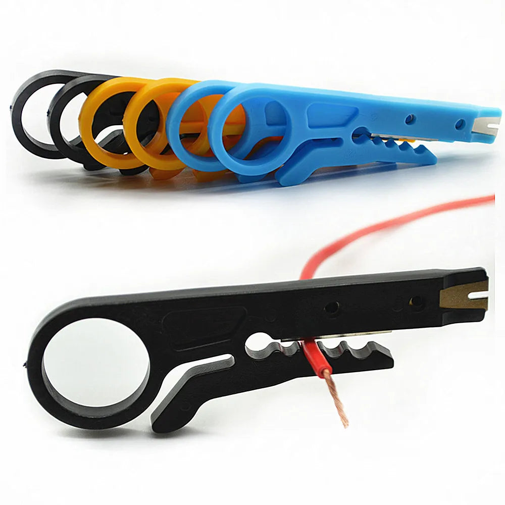 Mini Portable Wire Stripper Knife Crimper Pliers Crimping Tool Cable Stripping Wire Cutter Multi Tools Cut Line Pocket Multitool