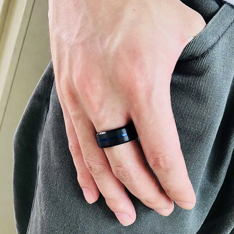 1PC Magnetic Therapy Lose Weight Rainbow Ring Titanium Steel RingSlim Ring Men Women Health Care Jewelry