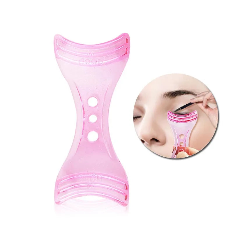 Eyelash Tools 3 in 1 Makeup Mascara Shield Guide Guard Curler Eyelash Curling Comb Lashes Cosmetics Curve Applicator Comb