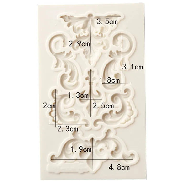 1 Piece Lace Border Silicone Mold Fondant Mold Cake Decorating Tools Chocolate Gumpaste Mould Sugarcraft Cake Decorating Tools