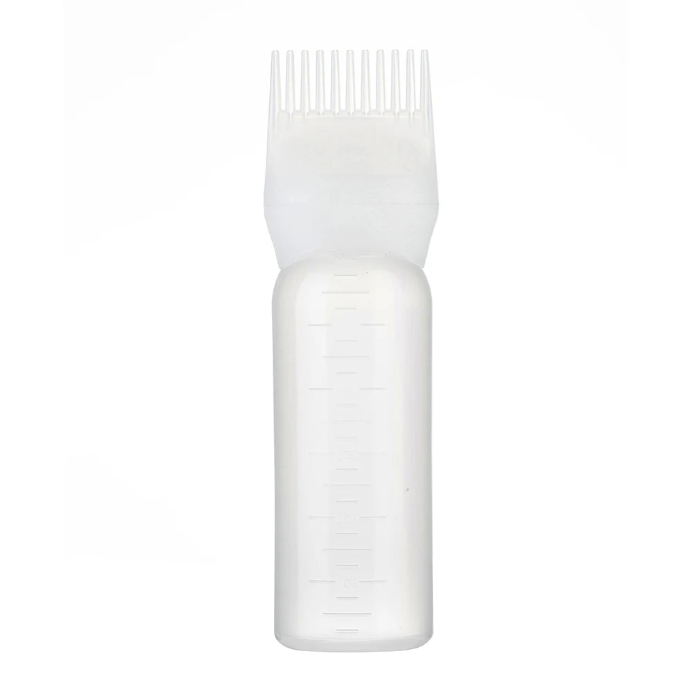 120ml Multicolor Plastic Hair Dye Refillable Bottle Applicator Comb Dispensing Salon Hair Coloring Hairdressing Styling Tool