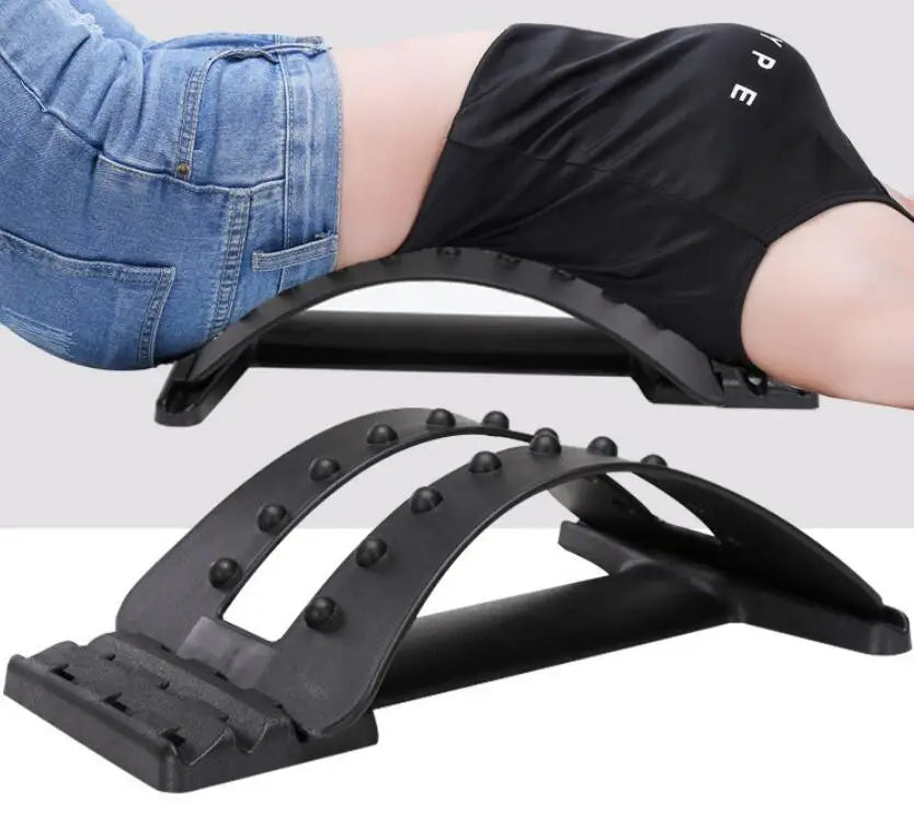 Adjustable Multi-level Massager with NBR Gasket Waist Neck Fitness Lumbar Cervical Stretcher Relaxation Sport Fitness Equipment